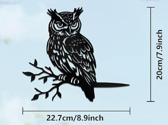 Metal Garden Owl.