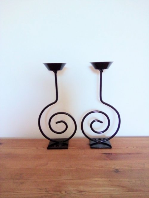 Scroll Candle Holders 