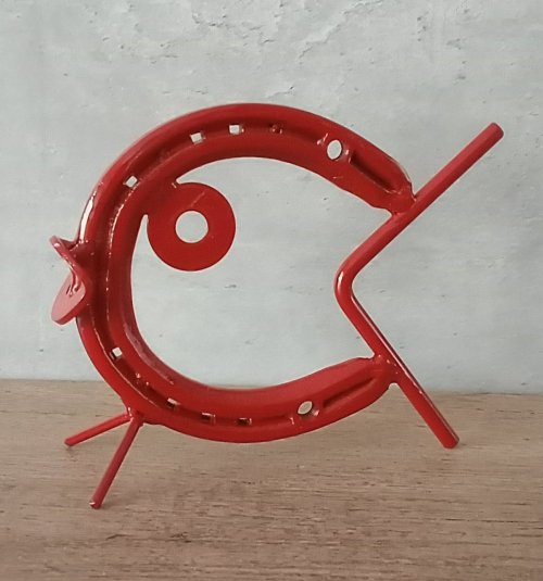 Colourful Horseshoes Fish Red