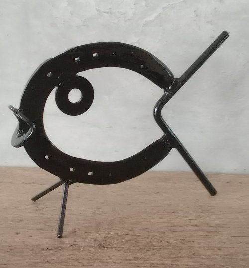 Colourful Horseshoes Fish Black