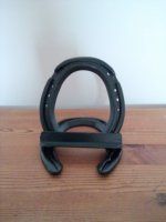 Rustic Horseshoe Phone holder 