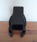 Rustic Horseshoe Phone holder 