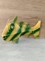 Swimming Metal Fish Sculpture